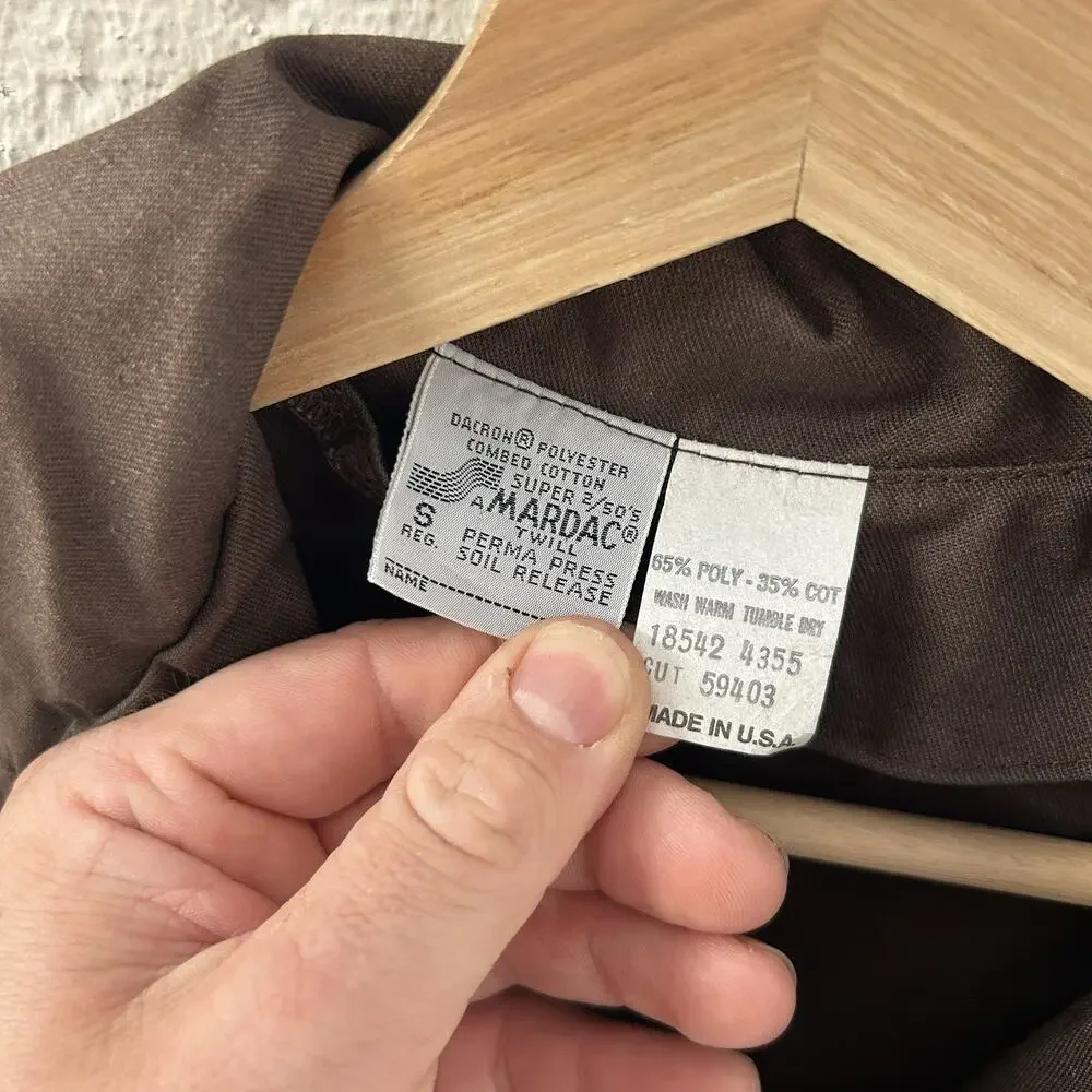True Vintage 1960's Mardac Twill Work Jacket “Brown”